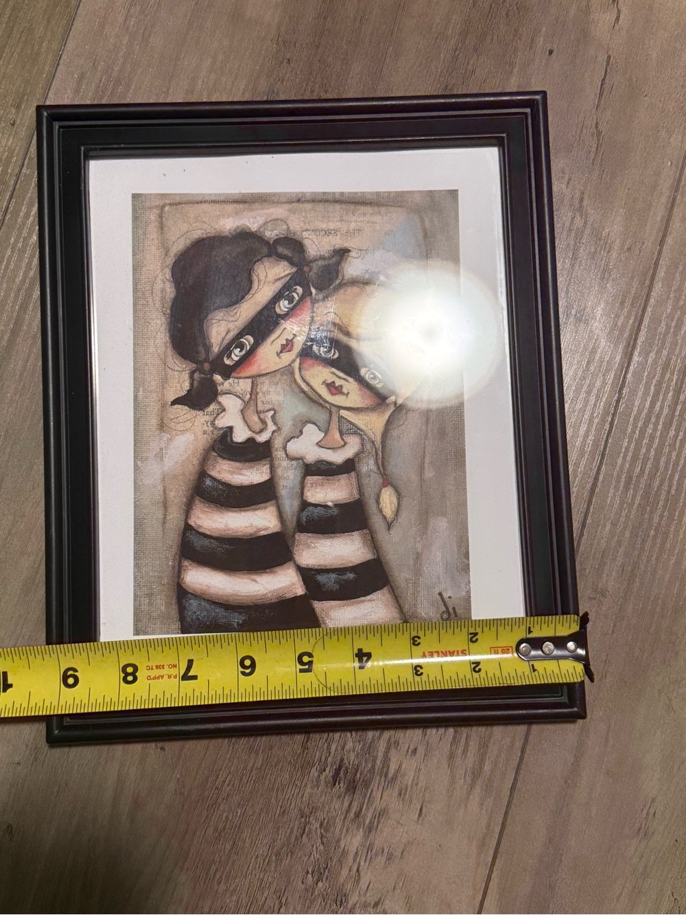 Diane Jude Framed Art Print Whimsical Folk Art Girls - Picture 4 of 5